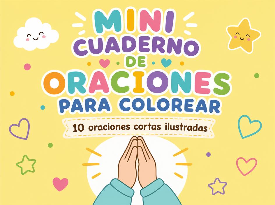 Mini Cuaderno de Oraciones para Colorear