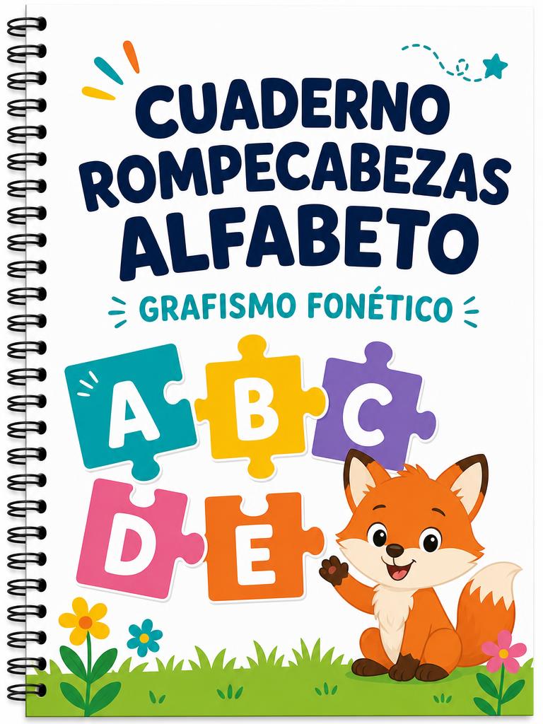 Portada del Cuaderno Rompecabezas Alfabeto